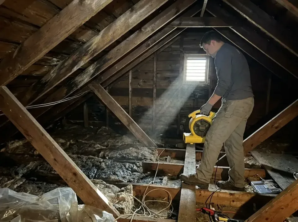 attic-water-damage-drying-proc-007 — frequently asked questions, Emergency Water Extraction & 24/7 Flood Response in Cashmer…